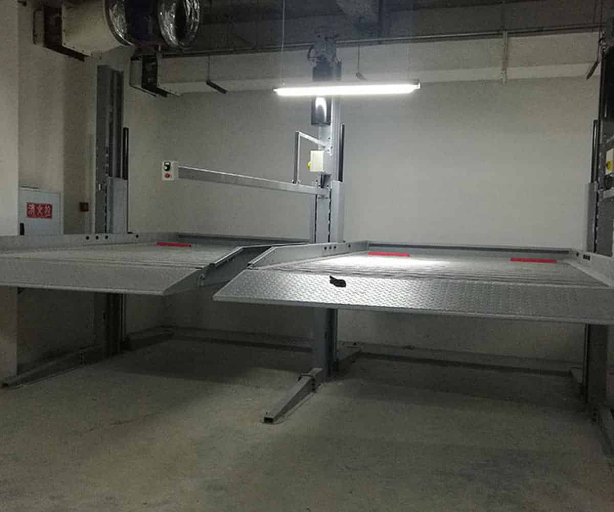 雙層簡易式機械式停車設備二手